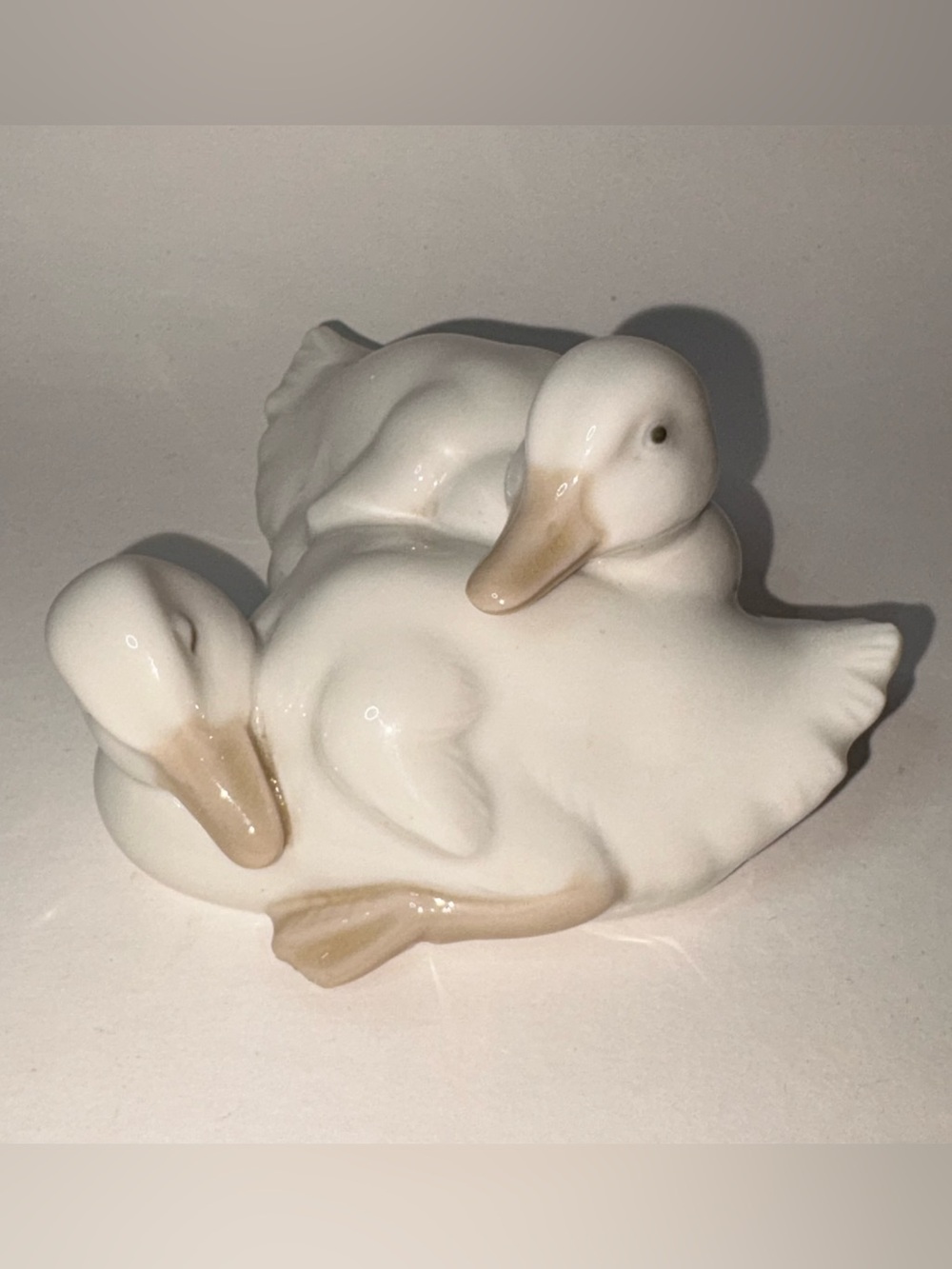 Vintage Nao Llardo Two Duck Figurine #0368 Porcelain Made in Spain